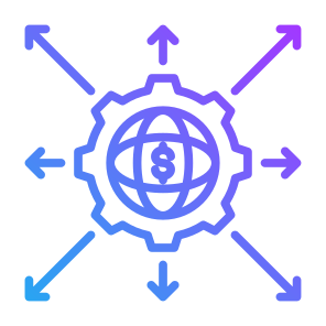 Expansion, Expand,  Global, Distribution, Strategy icon