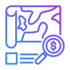 Geographic, Map, Analysis, Sales, Cost icon