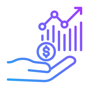 Investment, Sales,  Income, Growth, Statistics icon