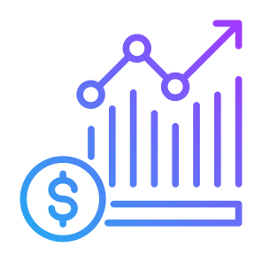 Market Growth, Money, Statistics,  Growth, Stock Price icon