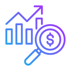 Potential, Market, Analysis,  Report, Growth icon