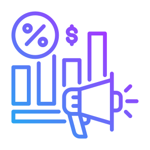 Promotion, Chart, Price, Sales, Campaign icon