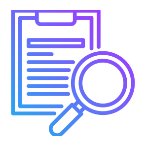 Research, Document, Analysis, Data, Audit icon