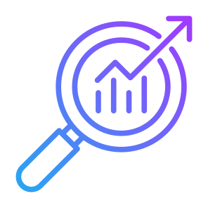 Statistic, Search, Analytics, Analysis, Growth icon