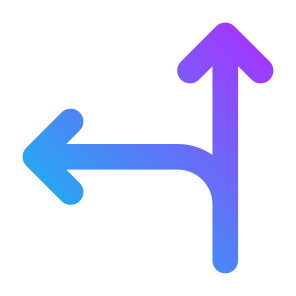 T Junction, Arrows, Left, Right, Direction, Navigation, Crossroad icon