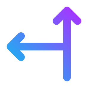 T Junction, Arrows, Left, Right, Direction, Navigation, Crossroad, Sign icon