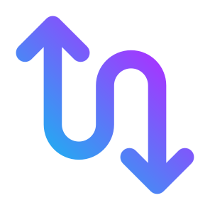 Zig Zag, Arrows, Direction, Sign, Navigate, Zigzag, Zigzag Arrow icon