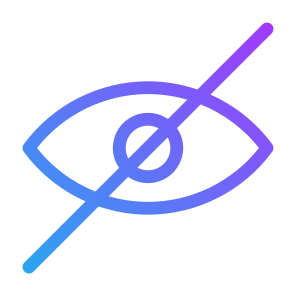 Blind Eye, Hide, Invisible, Eye, Interface, Blind, Ui icon