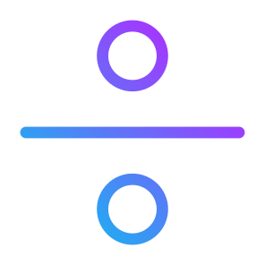 Divide, Division, Maths, Mathematics, Calculate, Symbols, Symbol, Signs icon