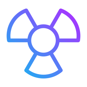 Radioactive, Nuclear, Radiation, Signaling, Industry, Energy, Security icon