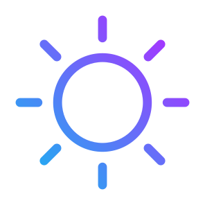Sun, Light, Sun, Light, Weather, Star, Brightness, Haw Weather, Sunlight icon