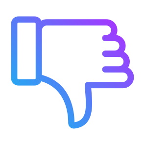Unlike, Thumbs Down, Hands And Gestures, Finger, Dislike, Gestures, Hands icon