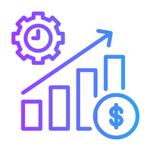 Efficiency Management, Money, Efficiency, Productivity, Improvement, Increase icon