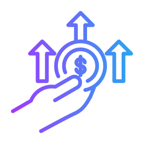 Inflation, Rise, Cost, Value, Increase, Money  icon