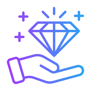 Value Proposition, Value, Benefits, Advantage, Reward, Diamond  icon