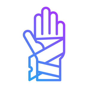 Bandage, Injury, Broken Hand, Wounded, Healthcare, Medical, Anatomy  icon