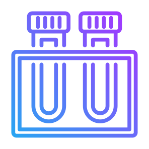 Blood Sample, Blood Test, Blood, Test Tube, Blood Tube, Treatment, Symptom, Precaution icon