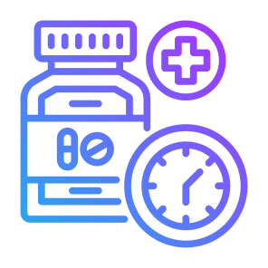 Medicine, Dose, Reminder, Treatment, Time  icon