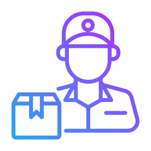 Delivery Courier, People, Cap, Package, Delivery Box, Ecommerce icon