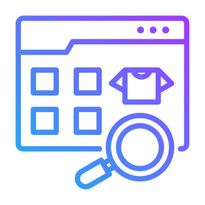 Search Product, Ecommerce, Browsing, Online Store, Search, Item  icon