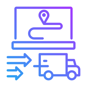 Shipment, Delivery, Route, Online Shopping, Online Tracking, Ecommerce icon