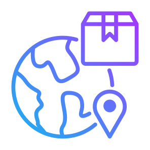 Worldwide Shipping,  World, Global, Delivery Box, Worldwide, Shipping, Ecommerce icon