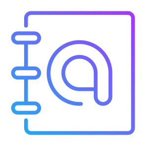 Contact Book, Email Book, At, Contact Book, Contact, Contact Person, Contacts, Contact Books, Communications icon