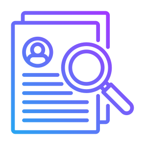 Background Check , Analysis, Employee, Curriculum Vitae, Hiring, Recruitment icon