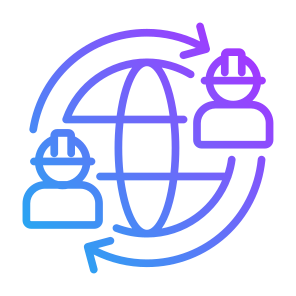 Labor Rotation, Labor, Worker, Rotation, Employee, Global icon