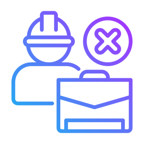 No Job, Unemployed, Jobless, Fired, Layoff, Job Loss icon