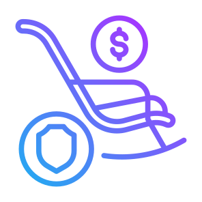 Retirement Insurance, Retirement, Insurance, Pension, Savings, Funds icon