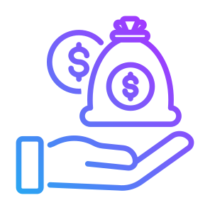 Revenue, Money, Income, Salary, Money Bag, Wage icon