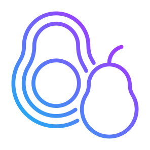 Avocado, Fruit, Vegetarian, Healthy Food, Food And Restaurant icon