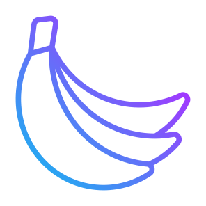 Banana, Fruit, Food, Healthy Food, Food And Restaurant icon