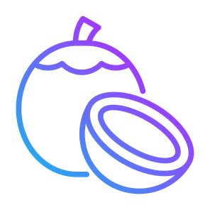Coconut, Fruit, Food, Healthy Food, Food And Restaurant icon