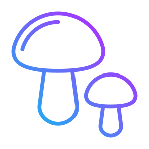 Mushrooms, Food, Vegetarian, Vegetable, Food And Restaurant icon