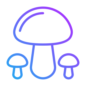 Mushrooms, Vegetable, Vegetarian, Healthy Food, Food And Restaurant icon