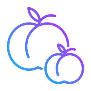 Peach, Fruit, Vegetarian, Healthy Food, Food And Restaurant icon