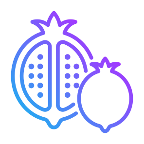 Pomegranate, Fruit, Vegetarian, Healthy Food, Food And Restaurant icon