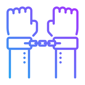 Arrest, Handcuffs, Criminal, Justice, Hands icon