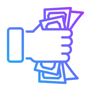 Money Corruption, Banknote, Money, Hand, Cash icon