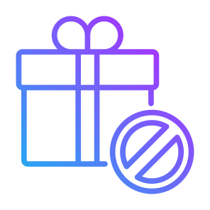 Prohibition, Forbidden, Gift, Signaling, No  icon