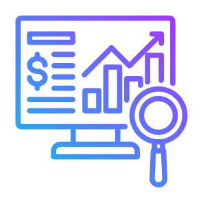 Analysis, Data Visualization, Search Data, Analysis, Research  icon