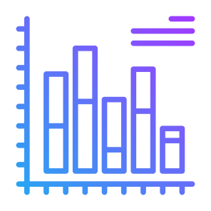 Bar Chart, Graph, Statistics, Metric, Analytics  icon
