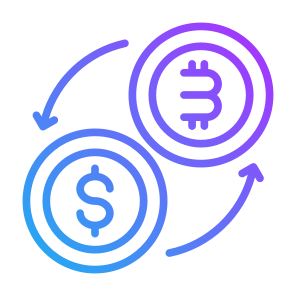 Conversion, Crypto, Digital Currency, Exchange, Money icon