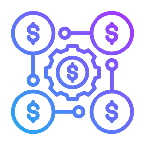 Money Management, Cost Effectiveness, Process, Allocation, Money icon