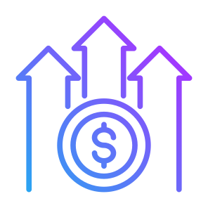 Profit, Earning, Revenue, Growth, Money  icon