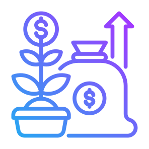 Investment, Dollar, Growing, Profit, Money  icon