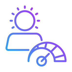 Over Confidence, User, Indicator, Performance, Level icon