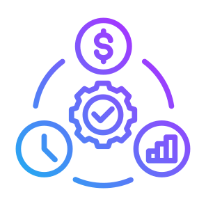 Project Management, Cost, Investment, Management, Time  icon